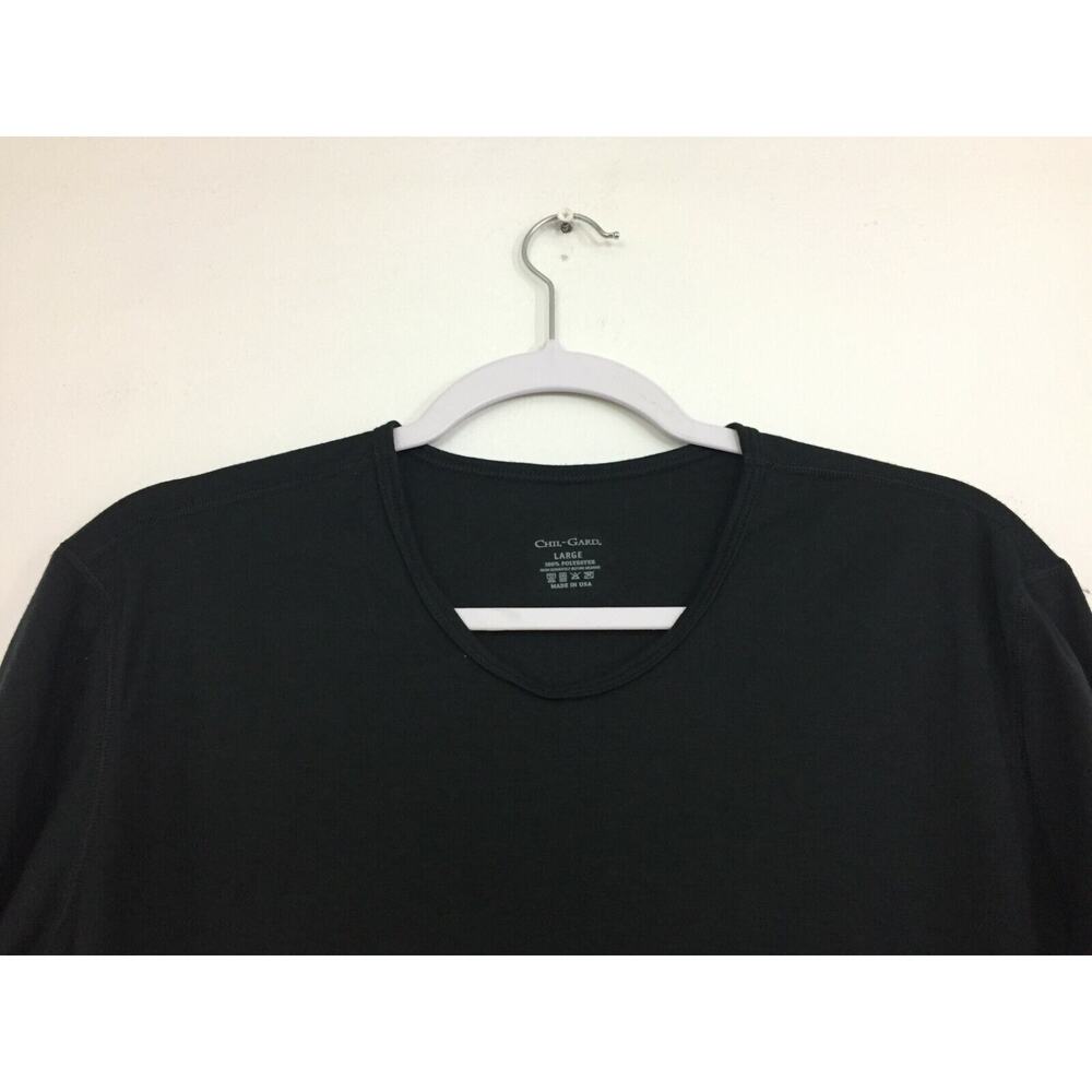 D) Chil-Gard Base Layer Black Women's Top Size Large Thermal Black Lot of 2 USA - Picture 3 of 6